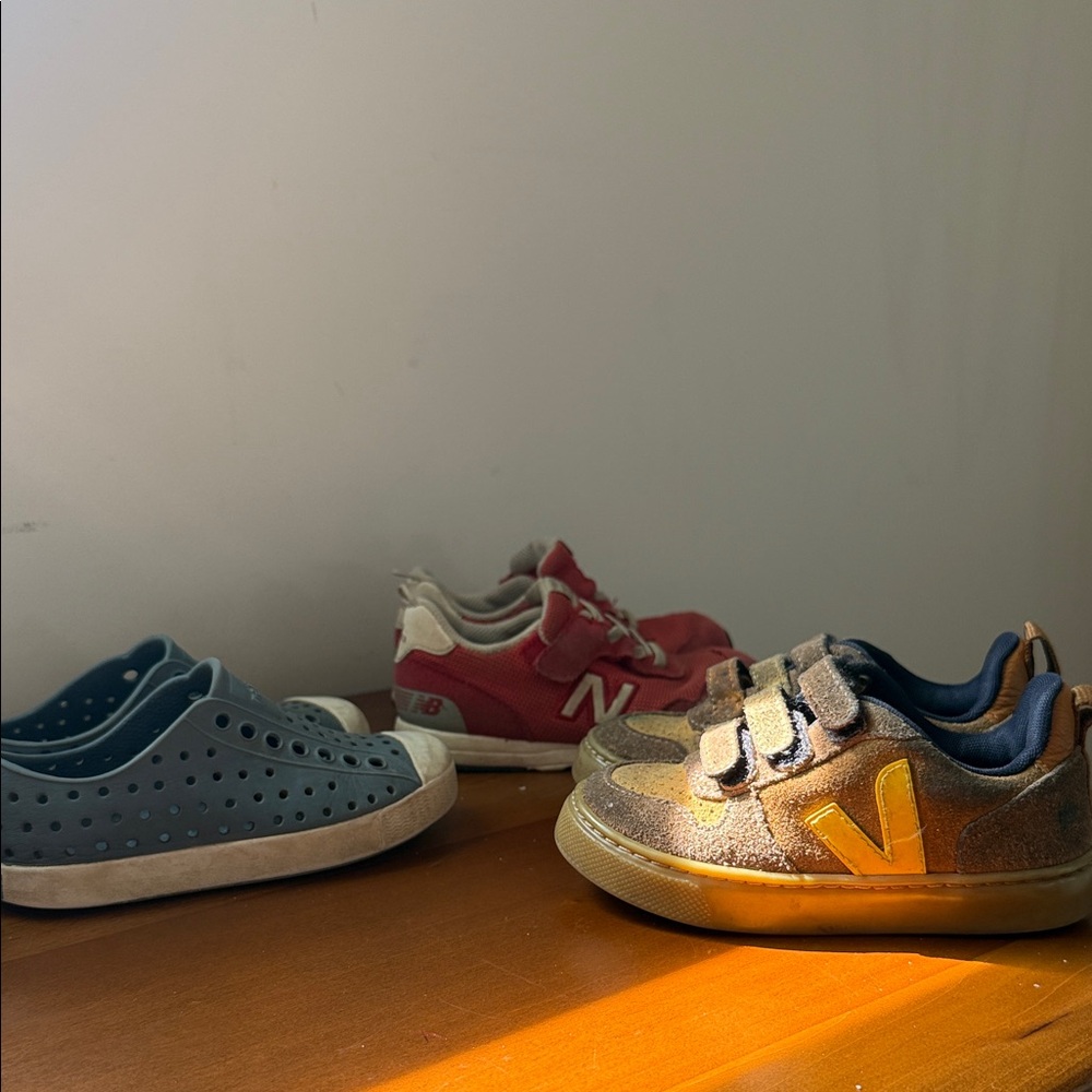 Size 8T bundle Natives, Veja & New Balance